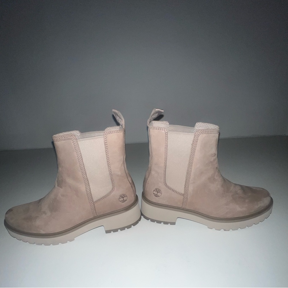 Timberland Women's Carnaby Cool Mid Chelsea Boot Taupe Gray Size 8 - Picture 4 of 5